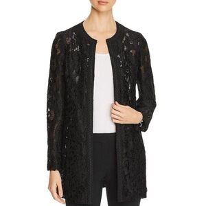 Karl Lagerfeld Black Lace Jacket